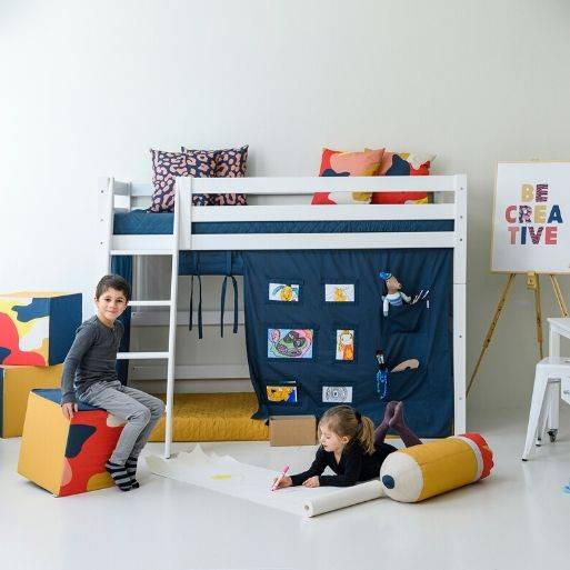 Hoppekids Creator gordijn voor halfhoog bed 90x200 cm - Afbeelding 4
