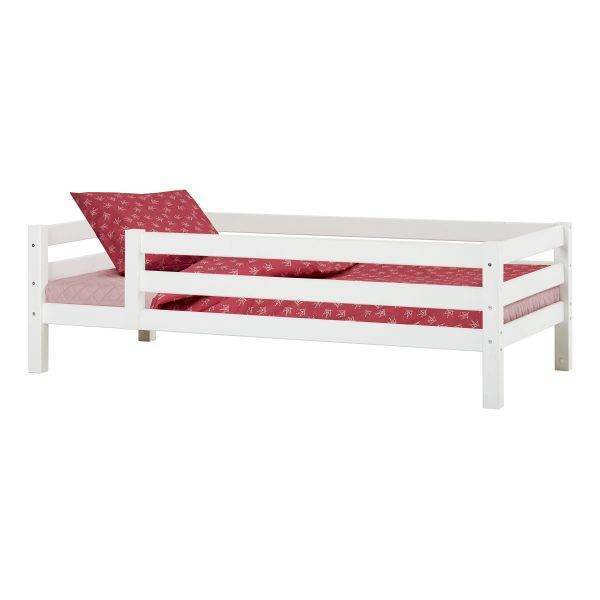 Hoppekids ECO Luxury junior bed met 3/4 bedhekje 90x200 cm, Flexibel lattenbodem, Wit - Afbeelding 2