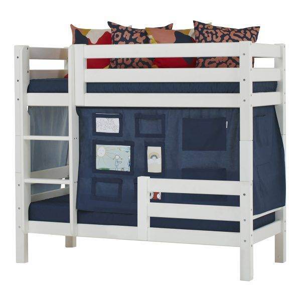 Hoppekids ECO Luxury stapelbed 70x160 cm met twee bedhekken, Wit - Afbeelding 3
