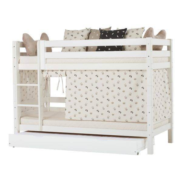 Hoppekids ECO Luxury stapelbed 90x200 cm, Flexibel lattenbodem, Wit - Afbeelding 4