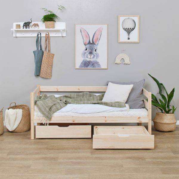ECO Comfort juniorbed 70x160 met lades, Naturel - Afbeelding 5