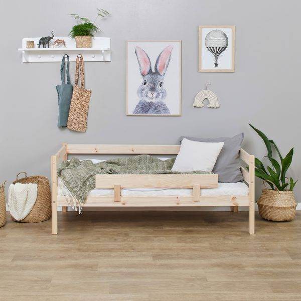 ECO Comfort juniorbed 70x160 met veiligheidsrail, Naturel - Afbeelding 2