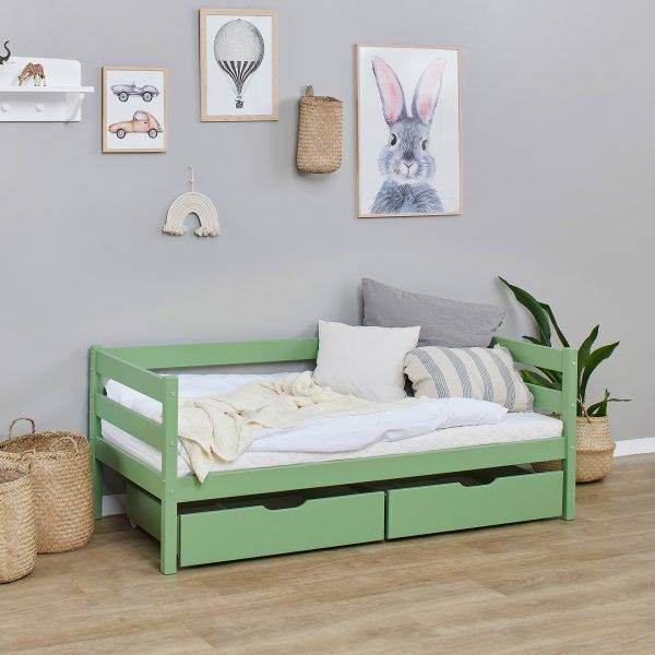 Hoppekids ECO Comfort lade set voor 70x160 cm, Pale Green - Afbeelding 4