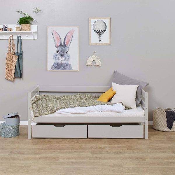 Hoppekids ECO Comfort lade set voor 70x160 cm, Dove Grey - Afbeelding 2