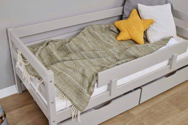 Hoppekids ECO Comfort lade set voor 70x160 cm, Dove Grey - Afbeelding 5