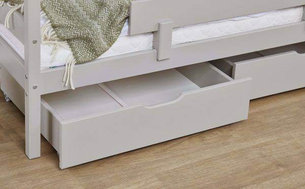 Hoppekids ECO Comfort lade set voor 70x160 cm, Dove Grey - Afbeelding 3