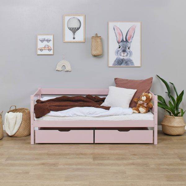 Hoppekids ECO Comfort lade set voor 70x160 cm, Pale Rose - Afbeelding 2