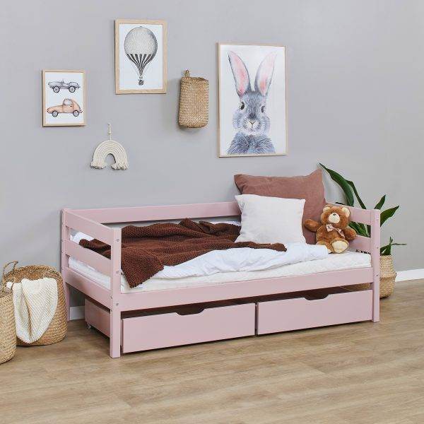 Hoppekids ECO Comfort lade set voor 70x160 cm, Pale Rose - Afbeelding 3