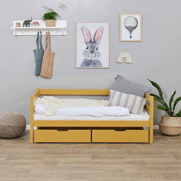 Hoppekids ECO Comfort lade set voor 70x160 cm, Autumn Yellow - Afbeelding 2