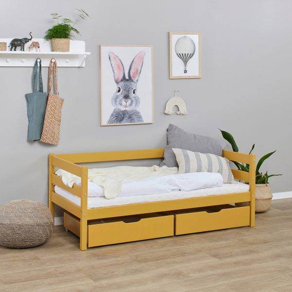 Hoppekids ECO Comfort lade set voor 70x160 cm, Autumn Yellow - Afbeelding 4