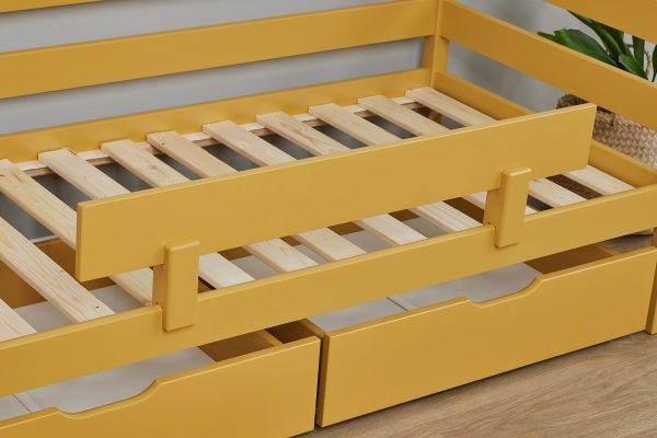 Hoppekids ECO Comfort junior bed 70x160 cm, Autumn Yellow - Afbeelding 4