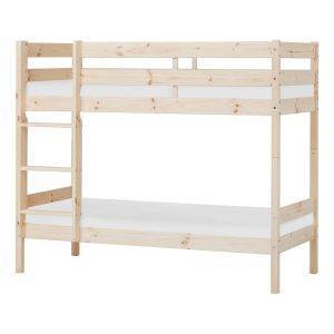 ECO Comfort stapelbed 70x160 cm met lattenbodem en koudschuimmatras, Naturel