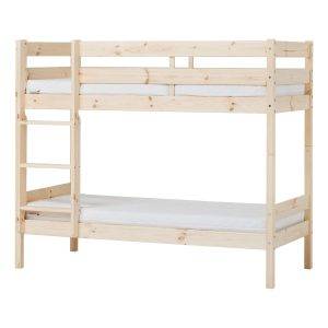 ECO Comfort stapelbed 70x160 cm met lattenbodem en ECO Dream matras, Naturel