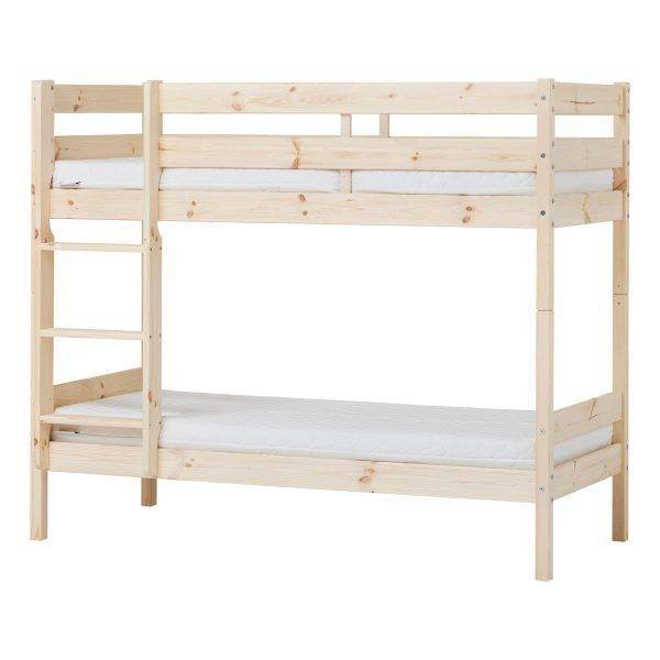 ECO Comfort stapelbed 70x160 cm met lattenbodem en ECO Dream matras, Naturel