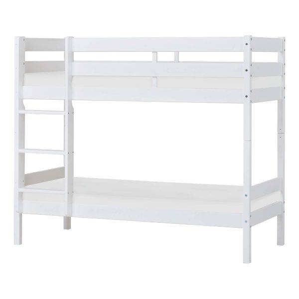 ECO Comfort stapelbed 70x160 cm met lattenbodem en koudschuimmatras, Wit