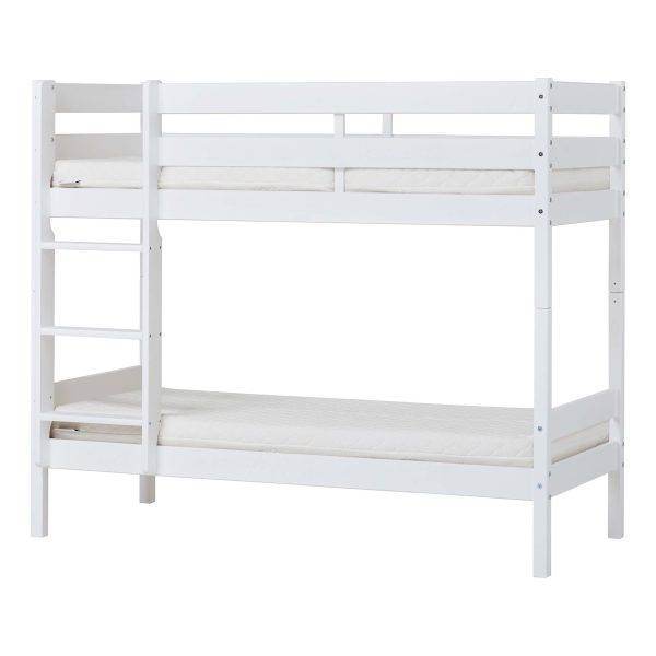 ECO Comfort stapelbed 70x160 cm met lattenbodem en ECO Dream matras, Wit