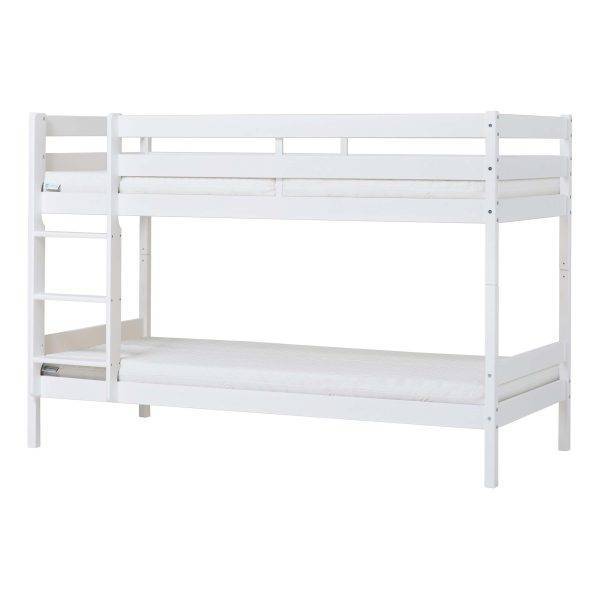 ECO Comfort stapelbed 90x200 cm met lattenbodem & koudschuimmatras, Wit