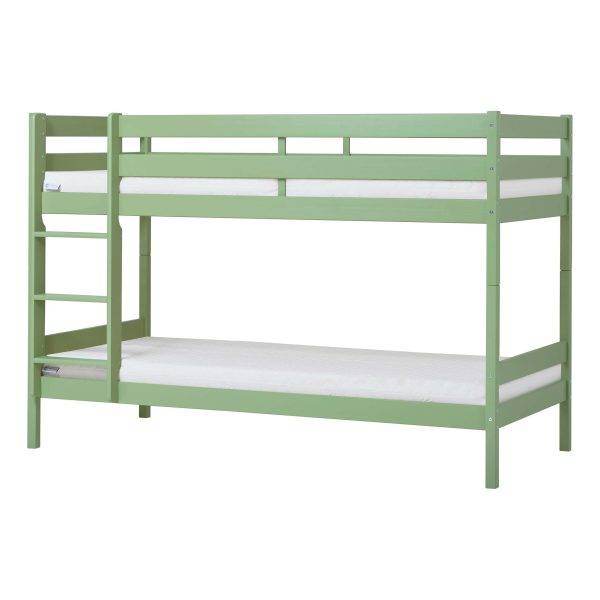 ECO Comfort stapelbed 90x200 cm met lattenbodem & koudschuimmatras, Pale green