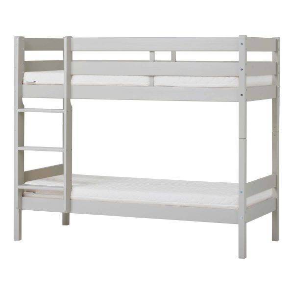 ECO Comfort stapelbed 70x160 cm met lattenbodem & koudschuimmatras, Dove grey