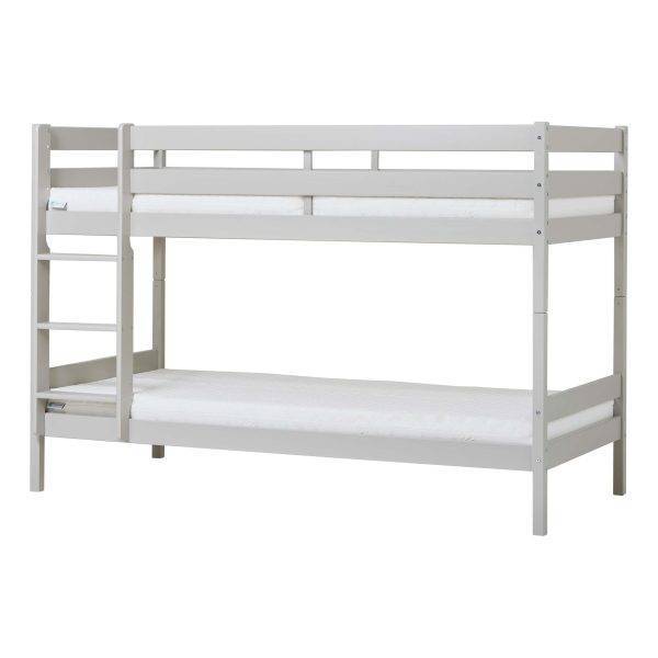 ECO Comfort stapelbed 90x200 cm met lattenbodem en ECO Dream matras, Dove grey