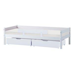 ECO One juniorbed model 0106 70x160 cm met lades & veiligheidsrail, Wit