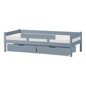 ECO One juniorbed model 0106 70x160 cm met lades & veiligheidsrail, Grijs