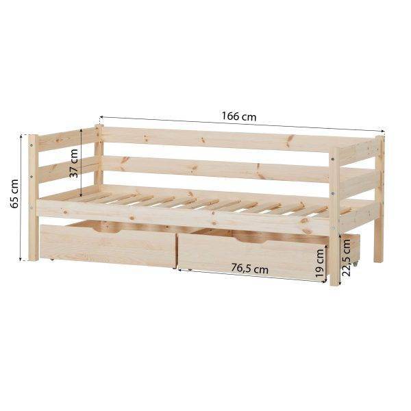 Hoppekids ECO Comfort lade set voor 70x160 cm, Naturel - Afbeelding 8