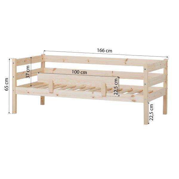 ECO Comfort juniorbed 70x160 met veiligheidsrail, Naturel - Afbeelding 5