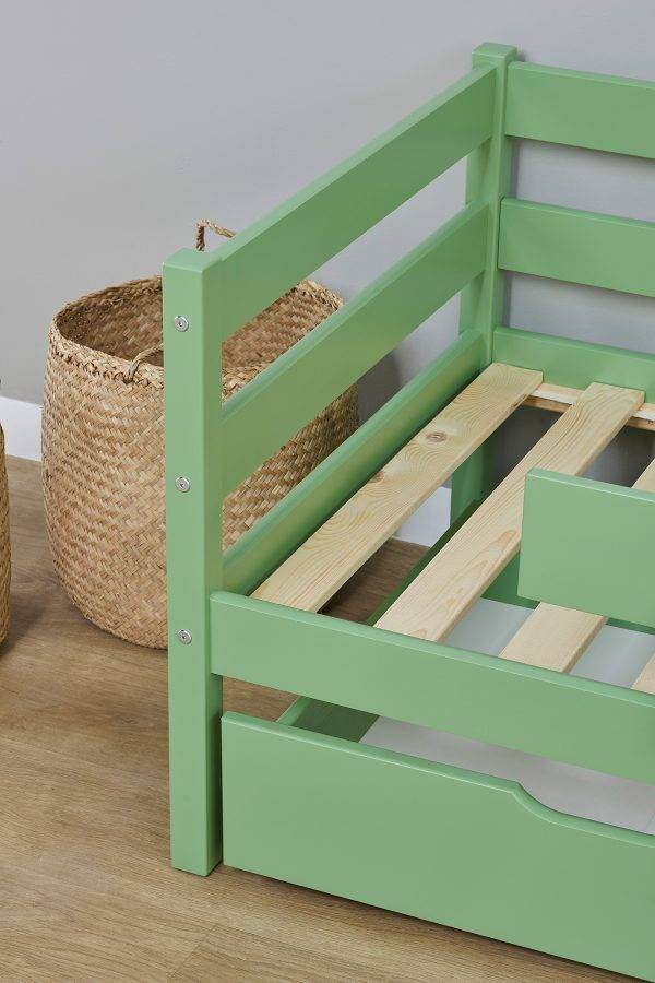 Hoppekids ECO Comfort junior bed 70x160 cm, Pale Green - Afbeelding 5