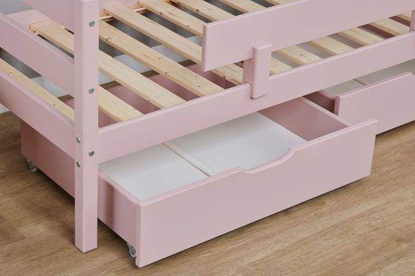 Hoppekids ECO Comfort lade set voor 70x160 cm, Pale Rose - Afbeelding 5