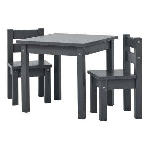 MADS kinder set 1 tafel/2 stoelen, Smoked pearl