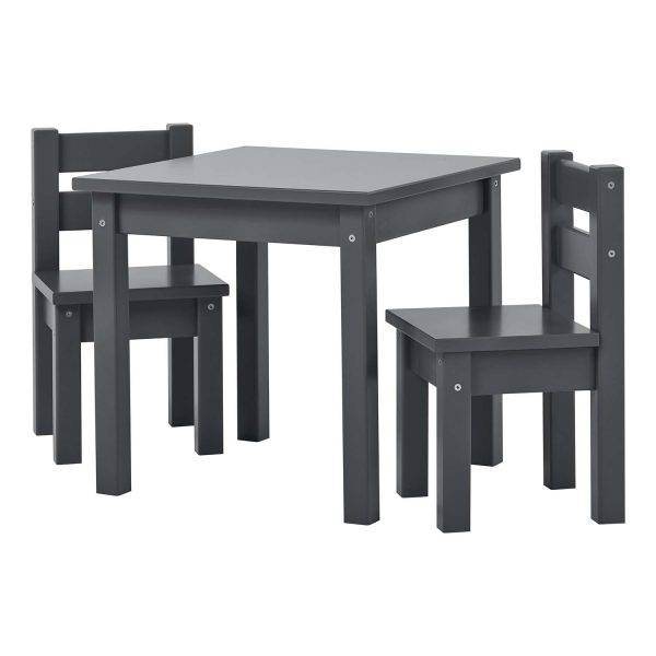 MADS kinder set 1 tafel/2 stoelen, Smoked pearl