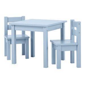MADS kinder set 1 tafel/2 stoelen, Dream blue