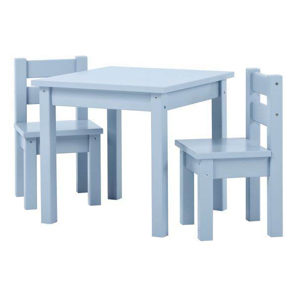 MADS kinder set 1 tafel/2 stoelen, Dream blue