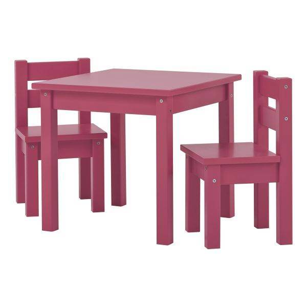MADS kinder set 1 tafel/2 stoelen, Barok rose