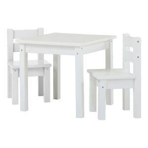 MADS kinder set 1 tafel/2 stoelen, Wit
