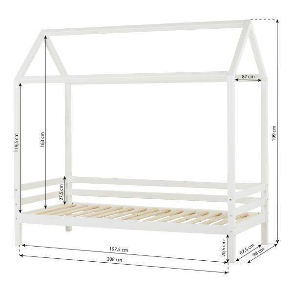 Modulair Huisbed Eco Dream 90x200 Wit - Afbeelding 4