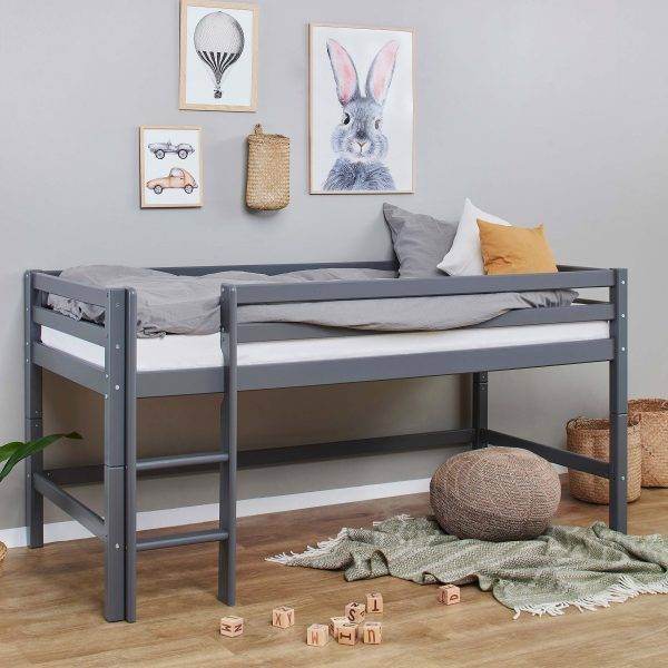 Hoppekids ECO Dream halfhoogslaper 90x200cm Smoked Pearl - Afbeelding 2