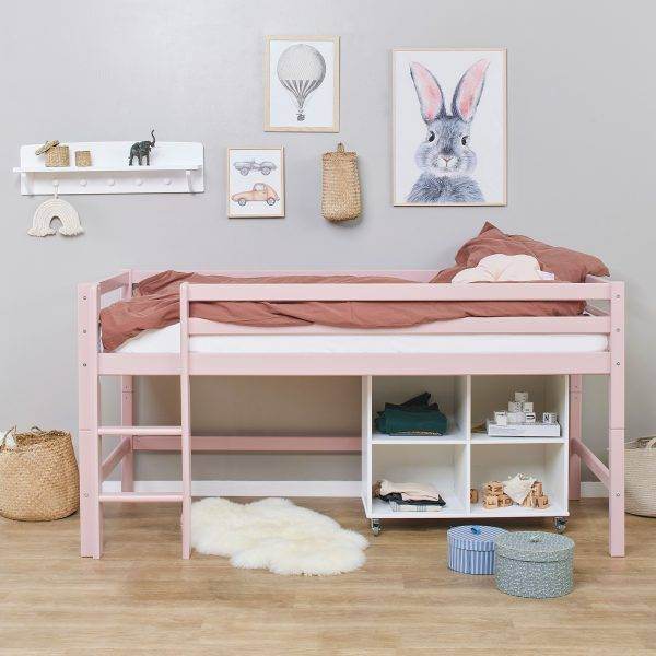 Hoppekids ECO Dream halfhoogslaper 90x200cm Pale pink - Afbeelding 2