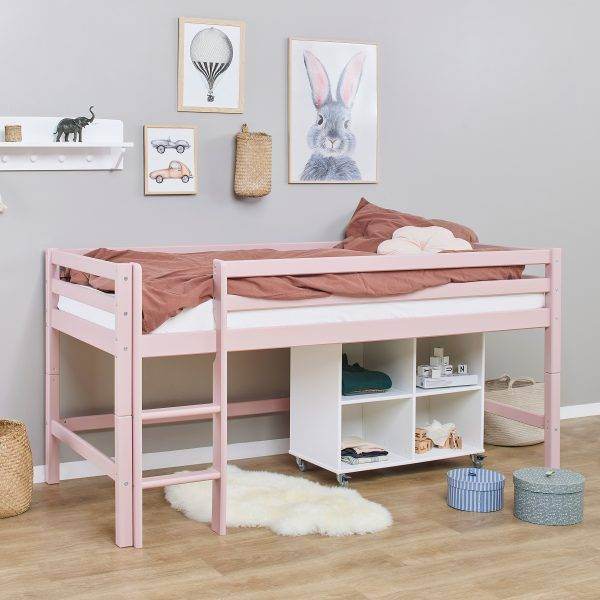 Hoppekids ECO Dream halfhoogslaper 90x200cm Pale pink - Afbeelding 4