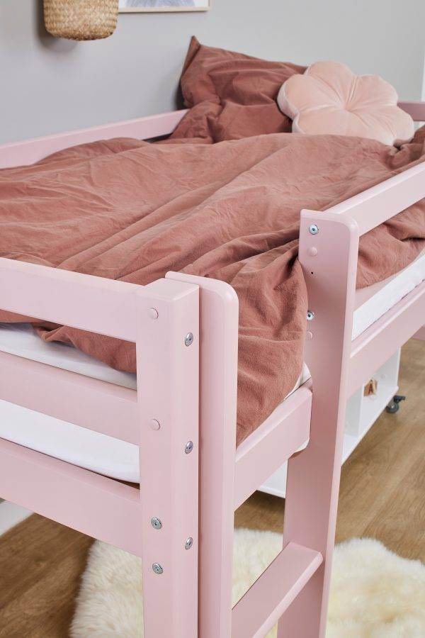 Hoppekids ECO Dream halfhoogslaper 90x200cm Pale pink - Afbeelding 3