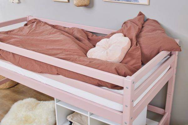 Hoppekids ECO Dream halfhoogslaper 90x200cm Pale pink - Afbeelding 5
