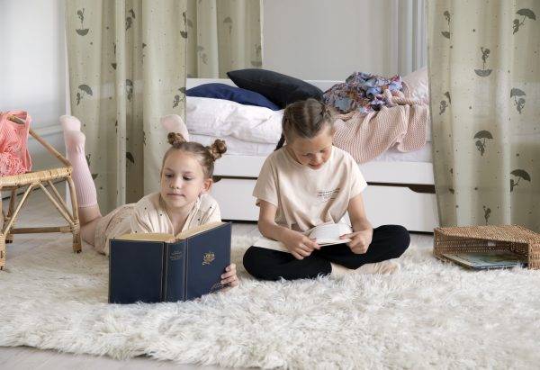 Hoppekids Ole Lukoie gordijn voor huisbed 90x200 cm, Groen - Afbeelding 3