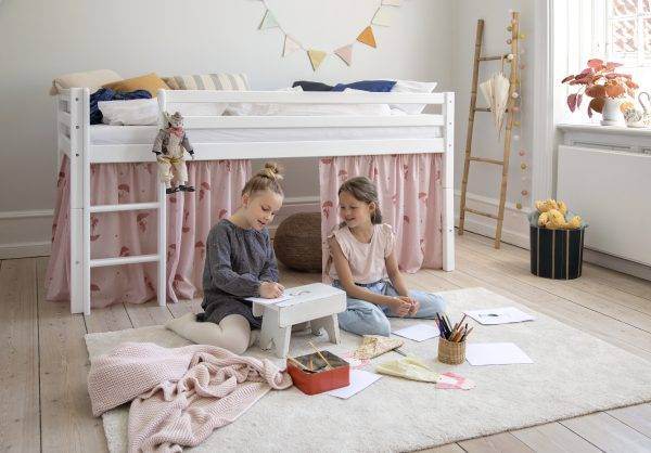 Hoppekids Ole Lukoie gordijn voor halfhoog bed, Rood - Afbeelding 3