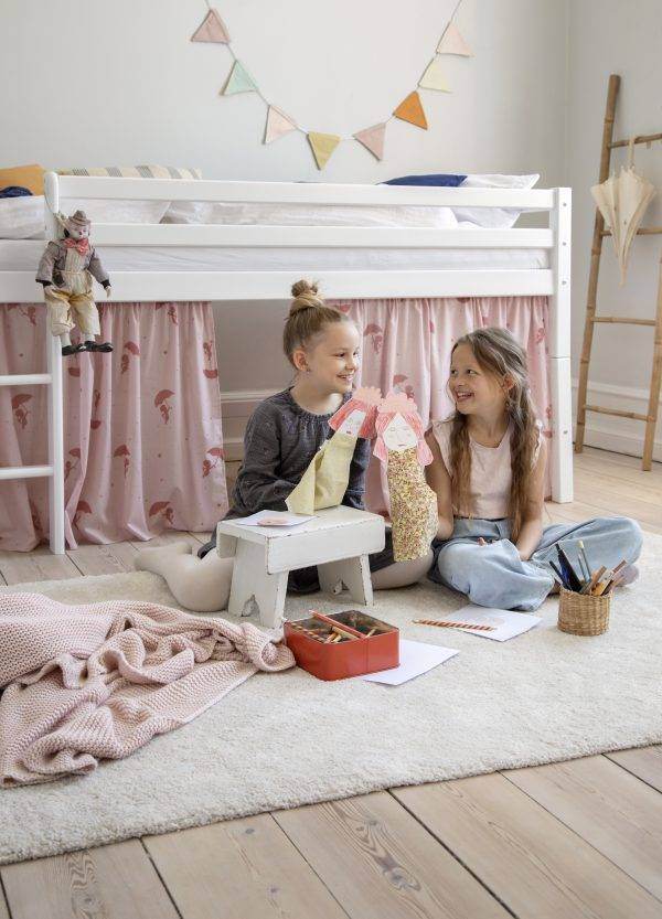 Hoppekids Ole Lukoie gordijn voor halfhoog bed, Rood - Afbeelding 4