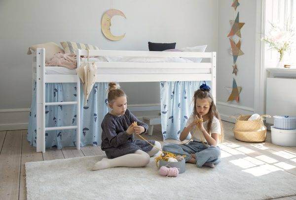 Hoppekids Ole Lukoie gordijn voor halfhoog bed, Blauw - Afbeelding 3
