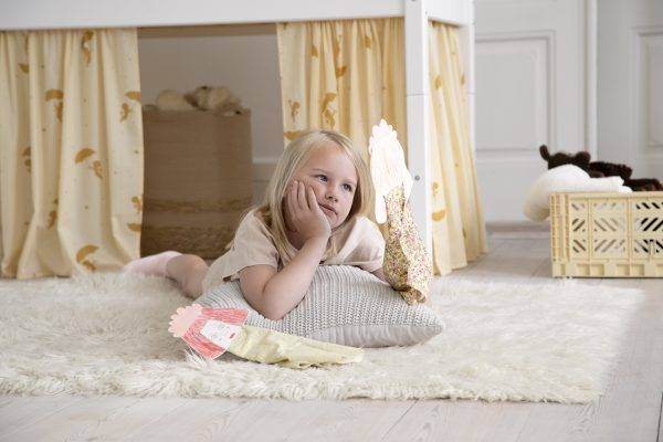 Hoppekids Ole Lukoie gordijn voor halfhoog bed, Geel - Afbeelding 5