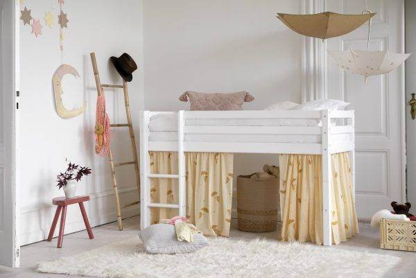Hoppekids Ole Lukoie gordijn voor halfhoog bed, Geel - Afbeelding 2