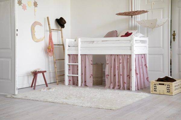 Hoppekids Ole Lukoie gordijn voor halfhoog bed, Rood - Afbeelding 2