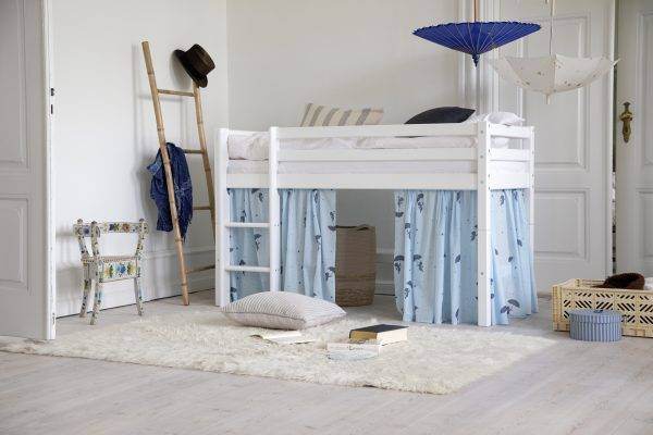 Hoppekids Ole Lukoie gordijn voor halfhoog bed, Blauw - Afbeelding 2